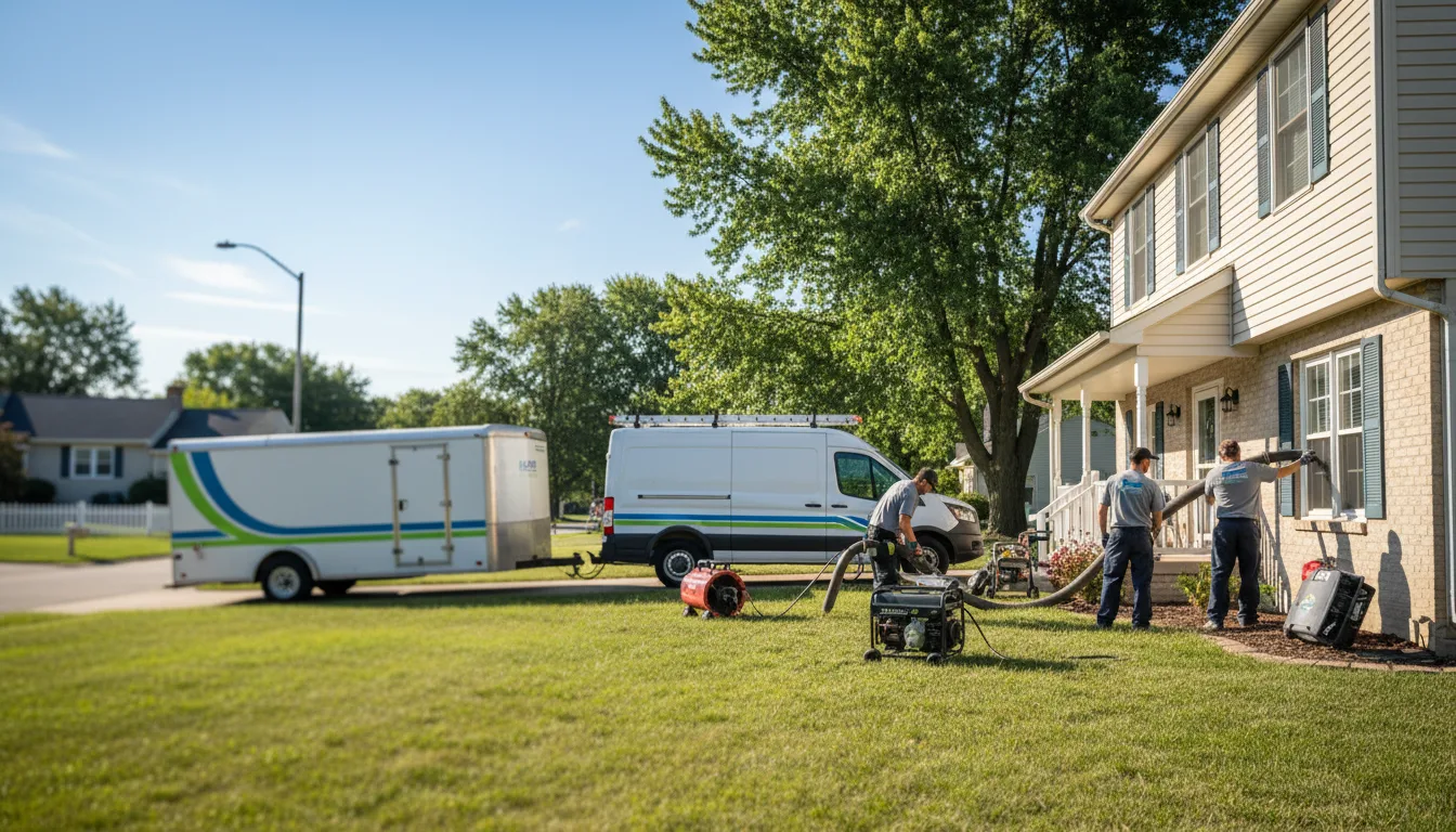 Flooded Basement Restoration And Cleanup With Repair in Elizabethtown, IL near me